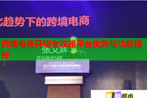 跨境電商開店全攻略平臺優(yōu)勢與功能揭秘
