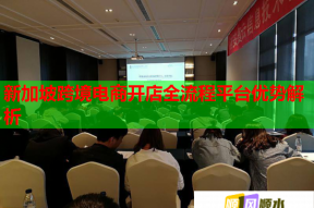 新加坡跨境電商開店全流程平臺優(yōu)勢解析